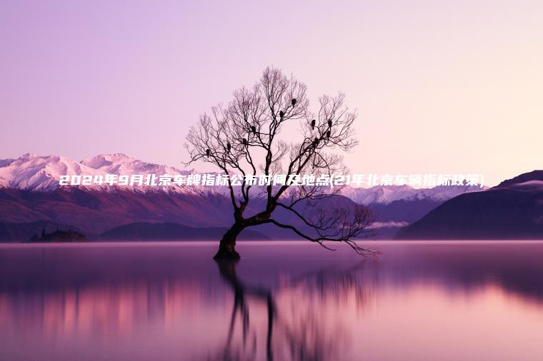 2024年9月北京车牌指标公布时间及地点(21年北京车辆指标政策) 2024年9月北京车牌指标公布时间及地点(21年北京车辆指标政策)