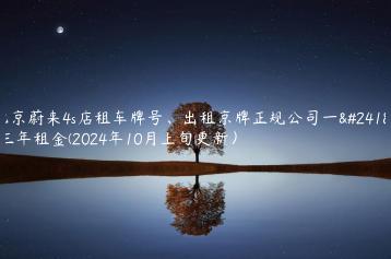 北京蔚来4s店租车牌号出租京牌正规公司一年三年租金2024年10月上旬更新