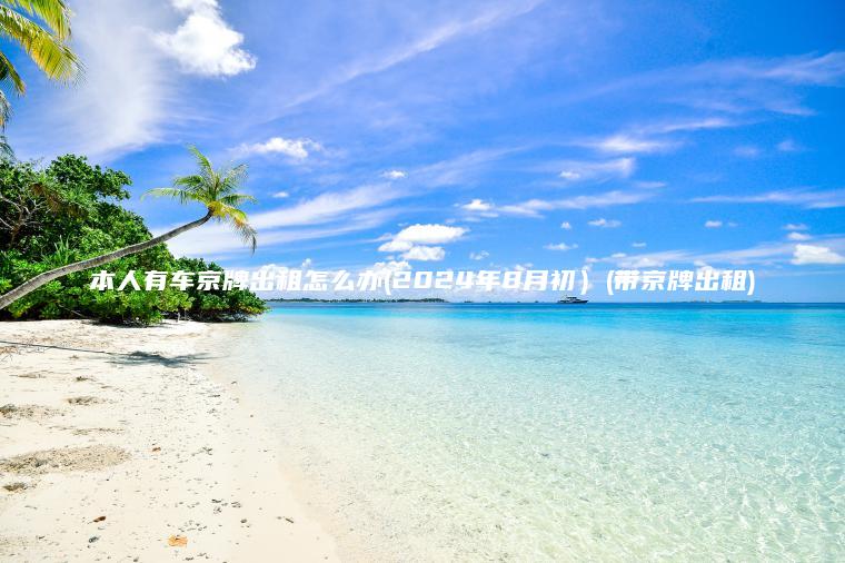 本人有车京牌出租怎么办2024年8月初带京牌出租