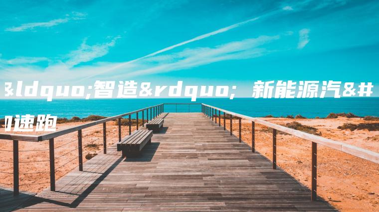 创新智造 新能源 口袋车务 创新智造 新能源汽车加速跑