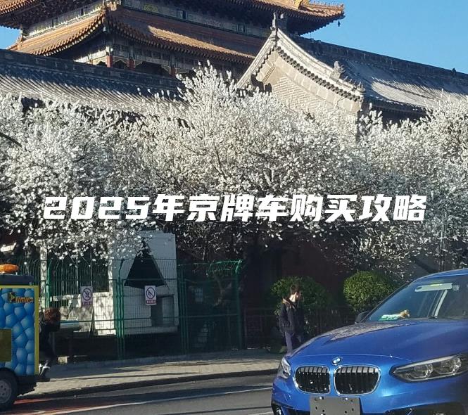 2025年京牌车购买攻略