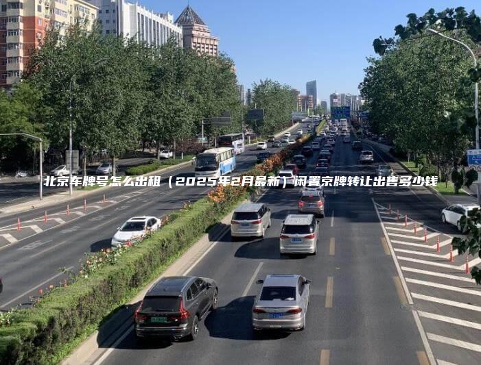 北京车牌号怎么出租2025年2月最新闲置京牌转让出售多少钱
