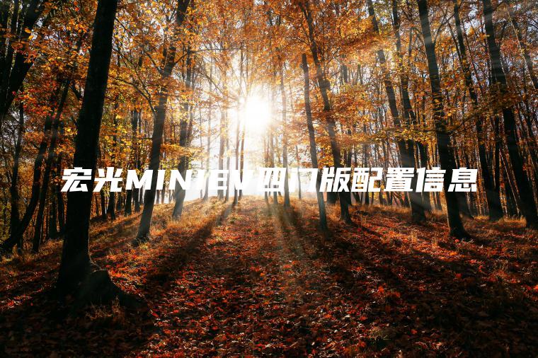 宏光MINIEV四门版配置信息