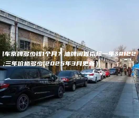 租车京牌多少钱1个月油牌闲置指标一年三年价格多少2025年3月更新
