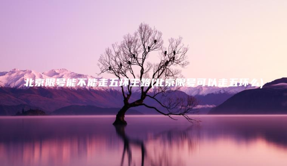 北京限号能不能走五环主路(北京限号可以走五环么)