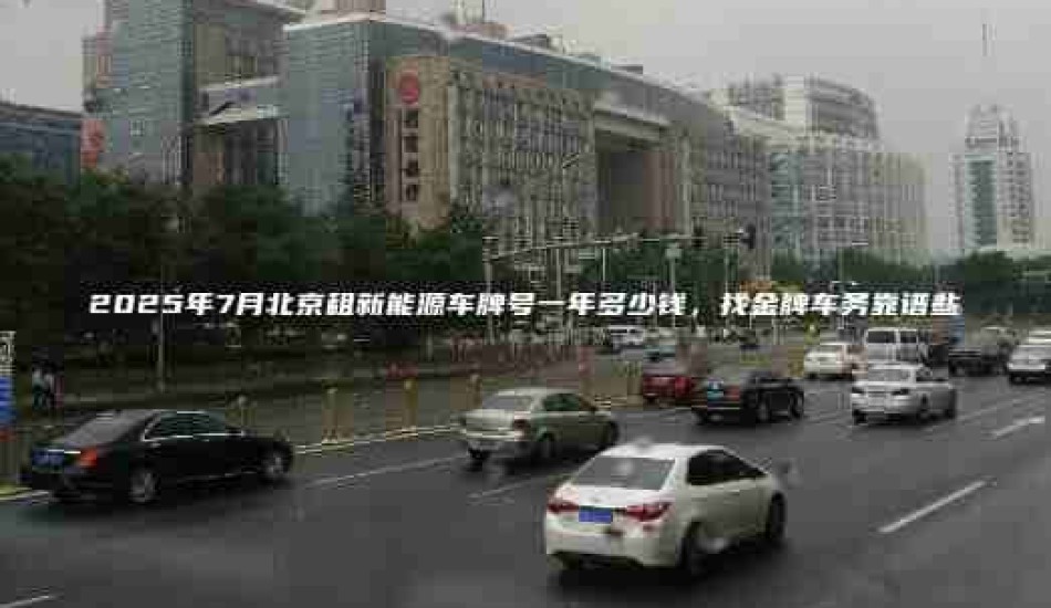 2025年7月北京租新能源车牌号一年多少钱，找金牌车务靠谱些
