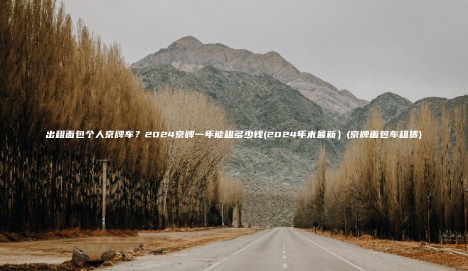 出租面包个人京牌车？2024京牌一年能租多少钱(2024年末最新）(京牌面包车租赁)