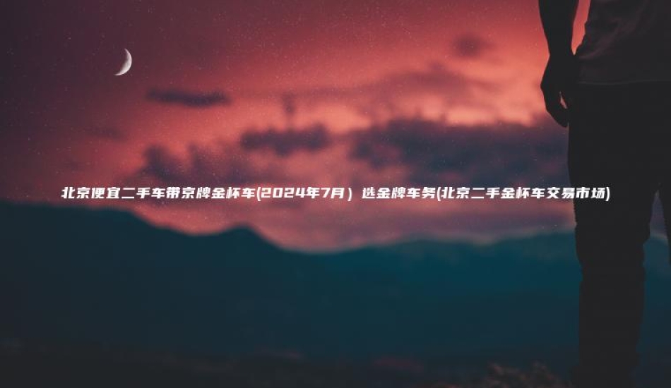 北京便宜二手车带京牌金杯车2024年7月选金牌车务北京二手金杯车交易市场