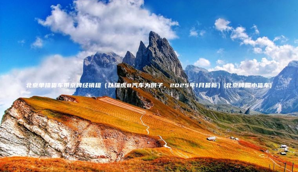 北京单排货车带京牌经销租（以瑞虎8汽车为例子，2025年1月最新）(北京牌照小货车)