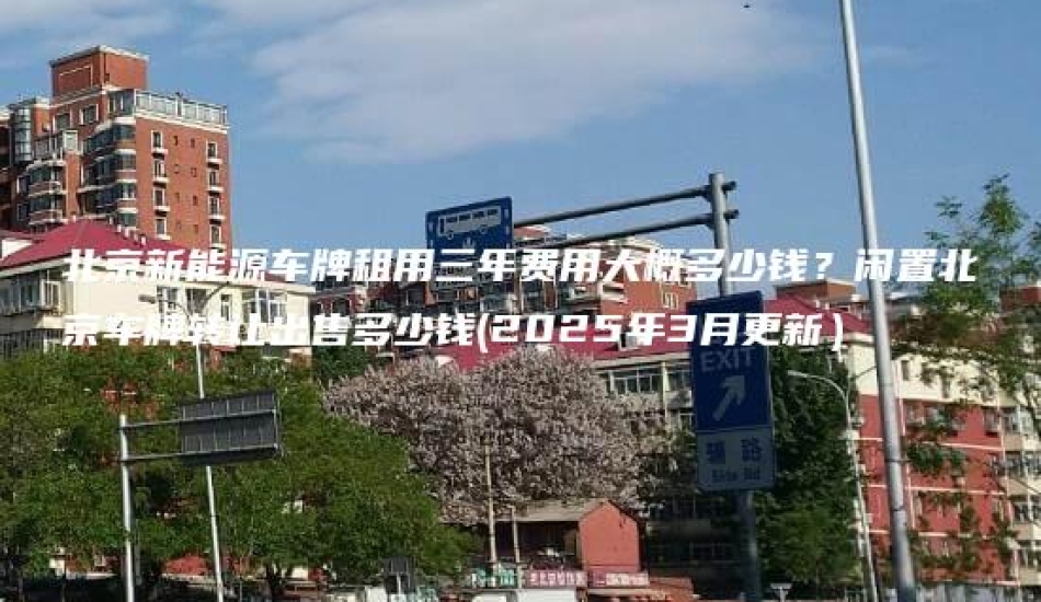 北京新能源车牌租用三年费用大概多少钱？闲置北京车牌转让出售多少钱(2025年3月更新）