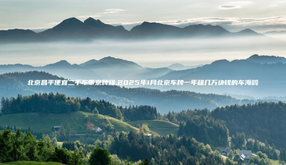北京昌平便宜二手车带京牌租,2025年1月北京车牌一年租几万块钱的车海鸥