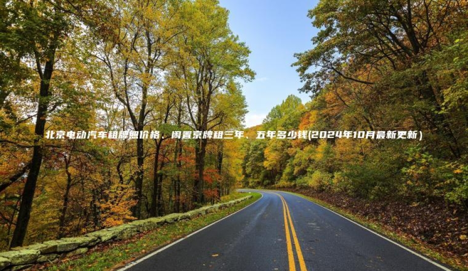 北京电动汽车租牌照价格闲置京牌租三年五年多少钱2024年10月最新更新