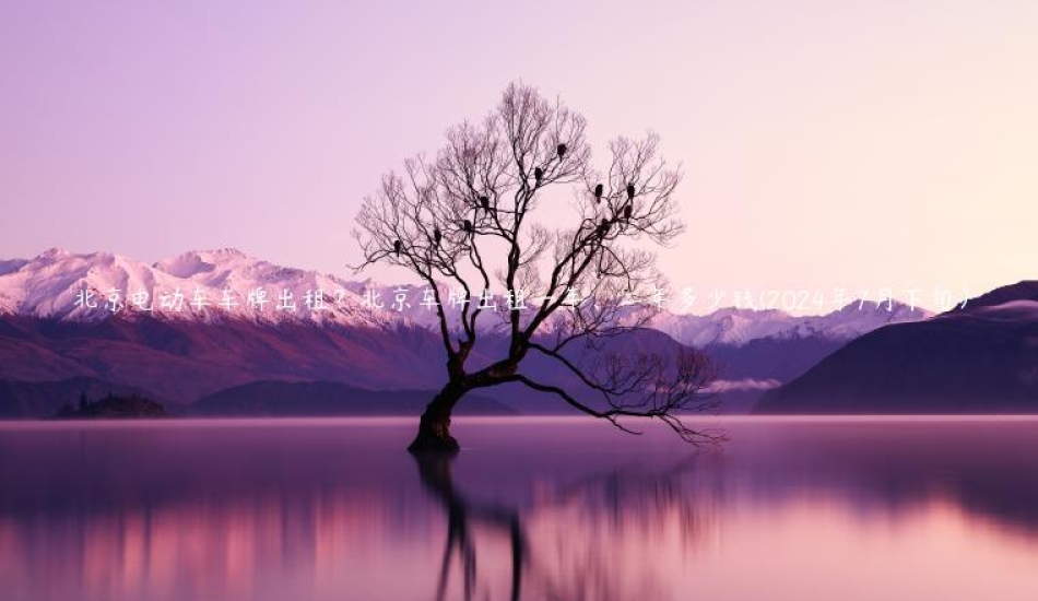 北京电动车车牌出租？北京车牌出租一年、二年多少钱(2024年7月下旬）