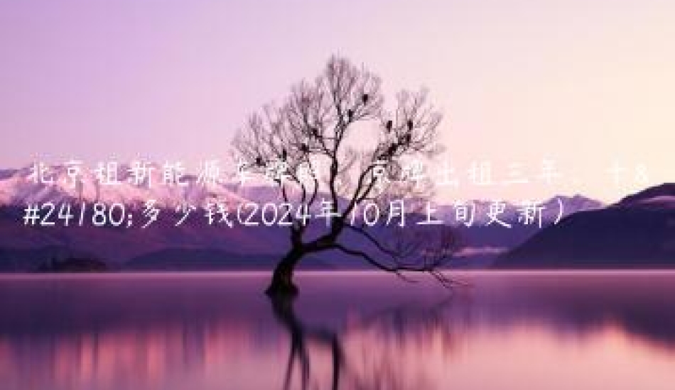 北京租新能源车牌照、京牌出租三年、十年多少钱(2024年10月上旬更新）