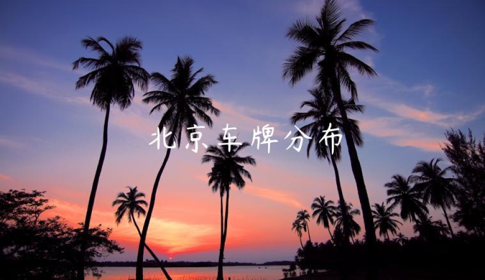 北京车牌分布