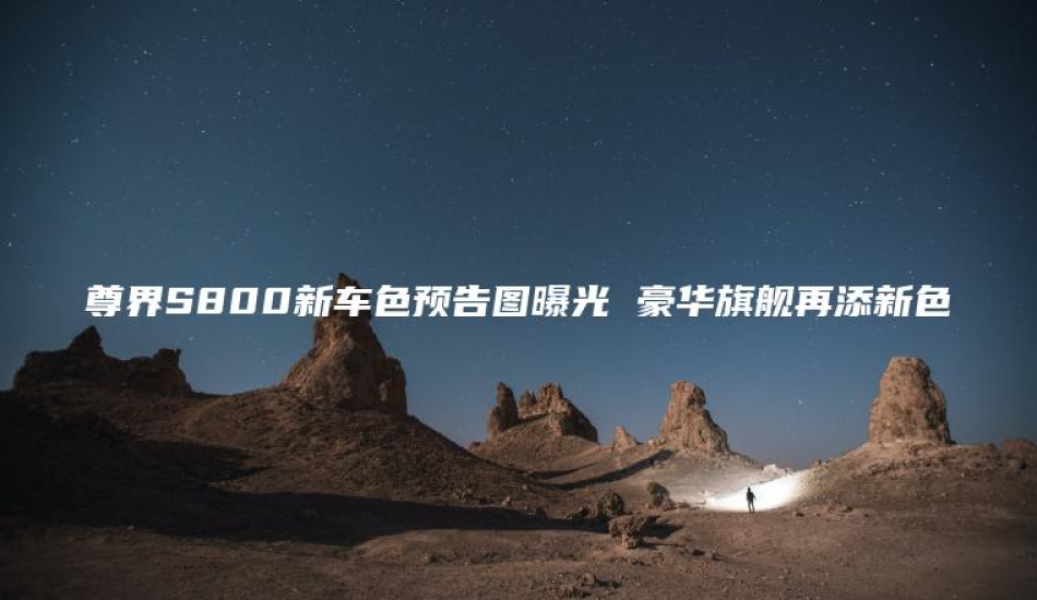 尊界S800新车色预告图曝光 豪华旗舰再添新色