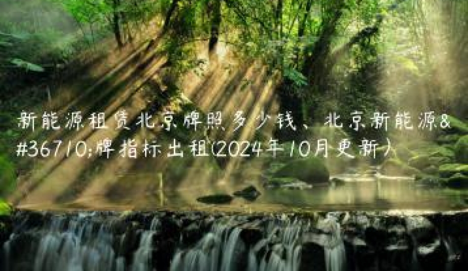 新能源租赁北京牌照多少钱、北京新能源车牌指标出租(2024年10月更新）